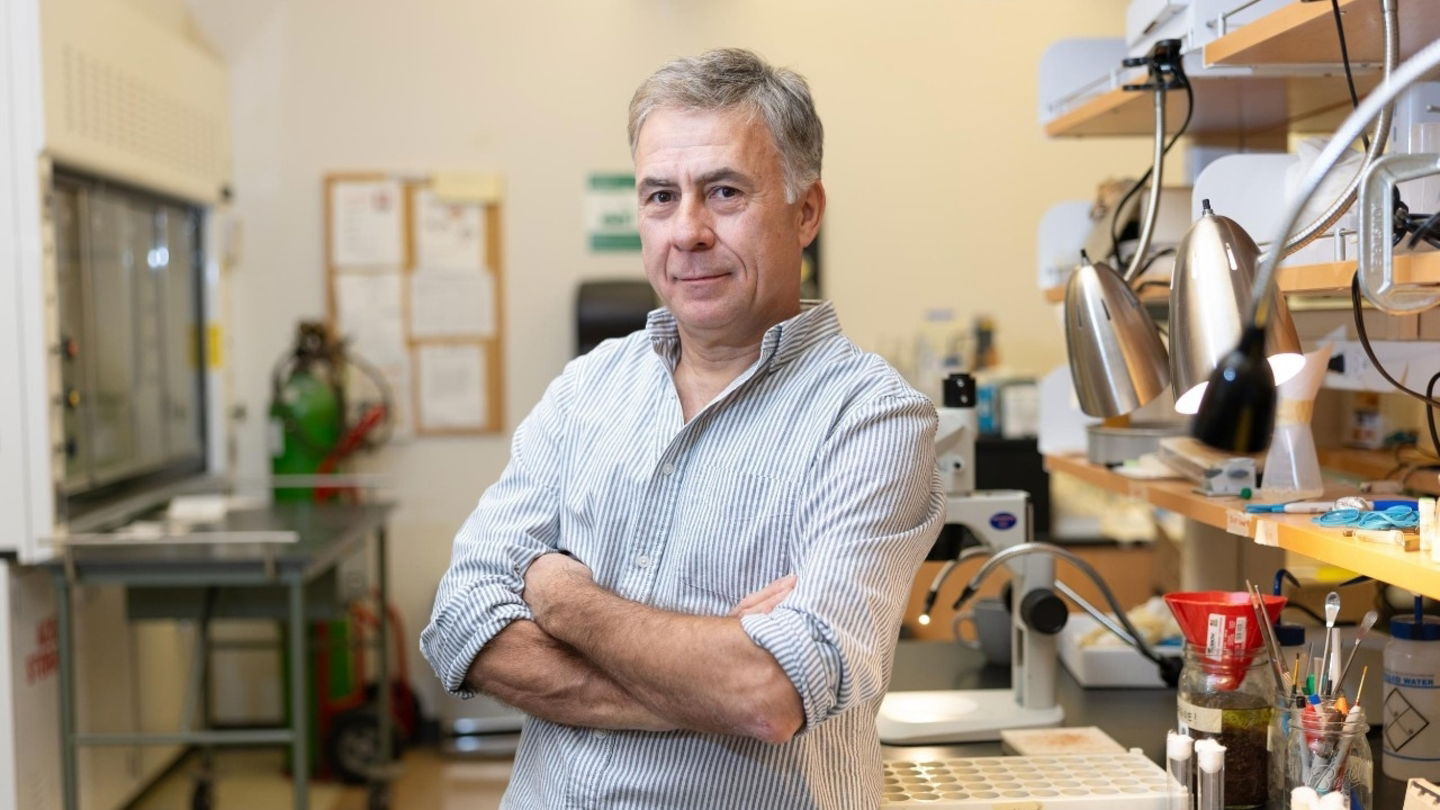 Imagen del profesor Michal Polak en su laboratorio de la Universidad de Cincinnati